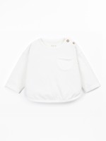T-shirt de malha em algod�o e algod�o reciclado