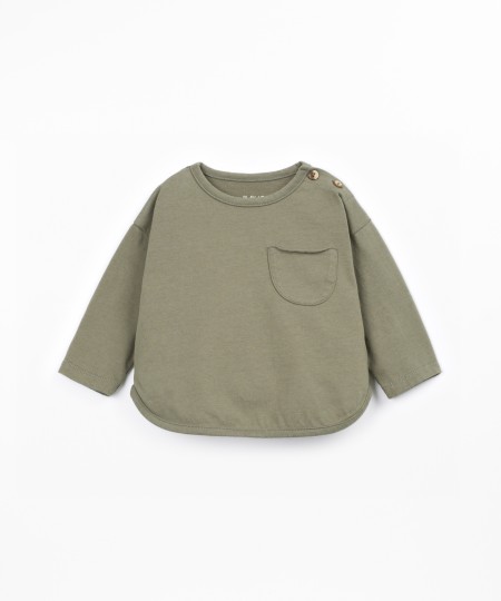 Camiseta de punto en algodón y algodón reciclado