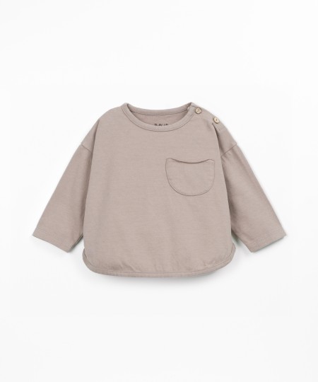 T-shirt en maille en coton et coton recycl?