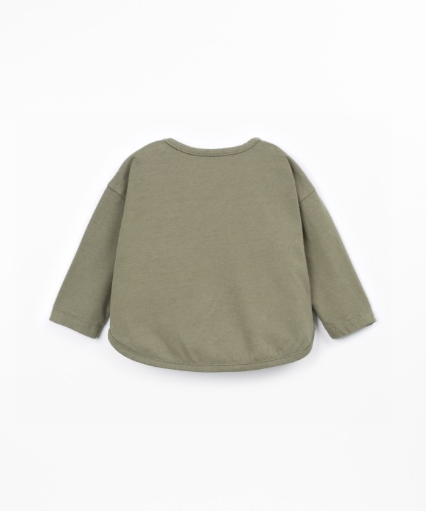 Jersey t-shirt in cotton and recycled cotton