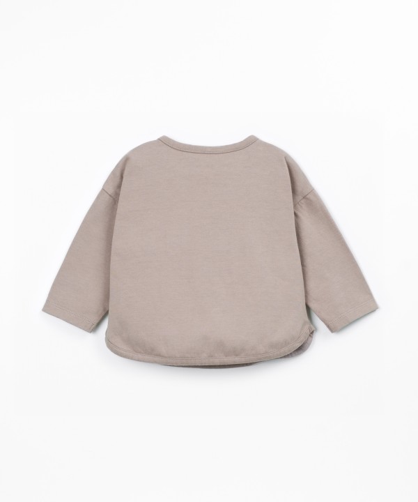 T-shirt de malha em algod�o e algod�o reciclado