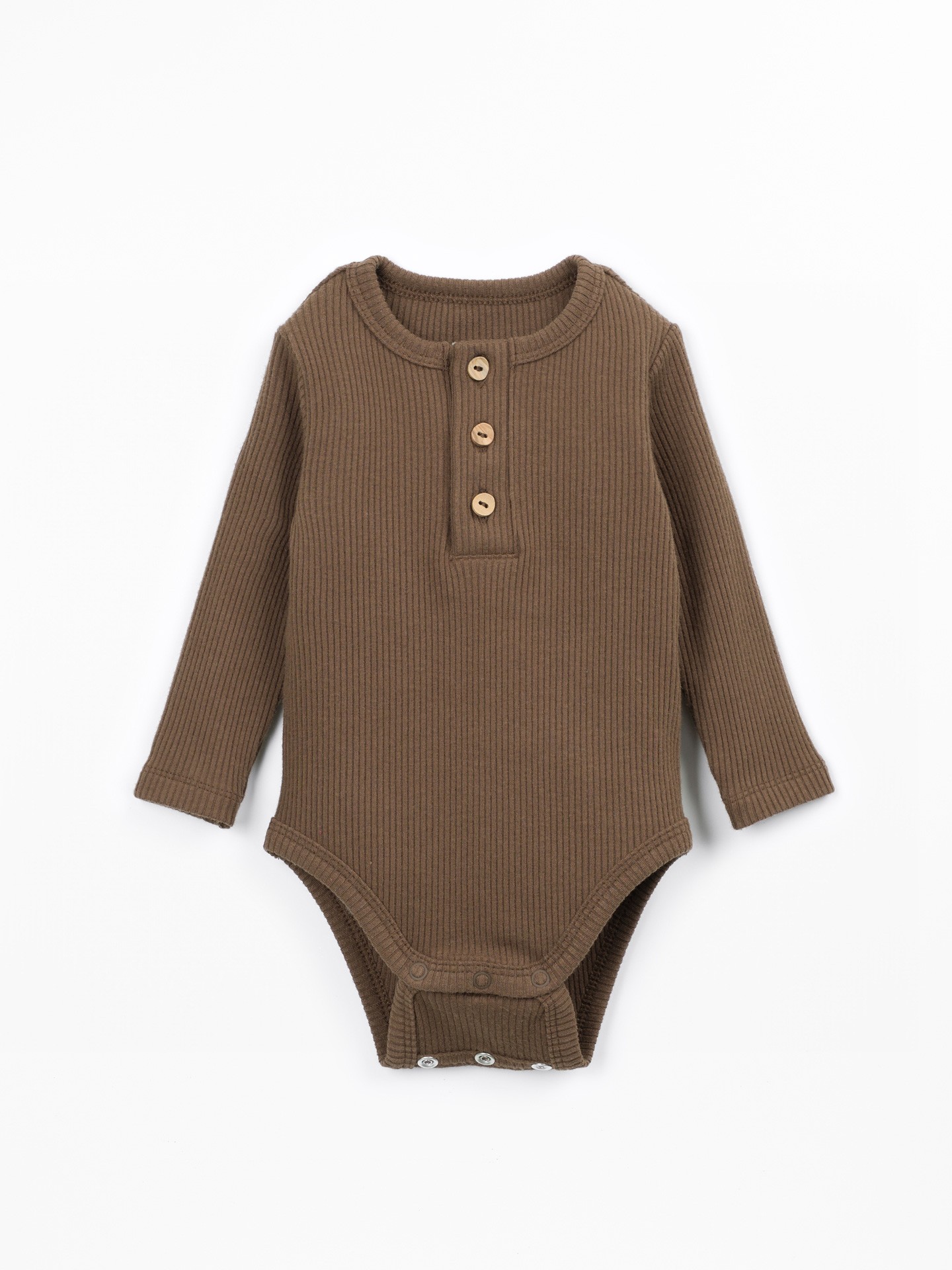 Knit bodysuit with natural fibers