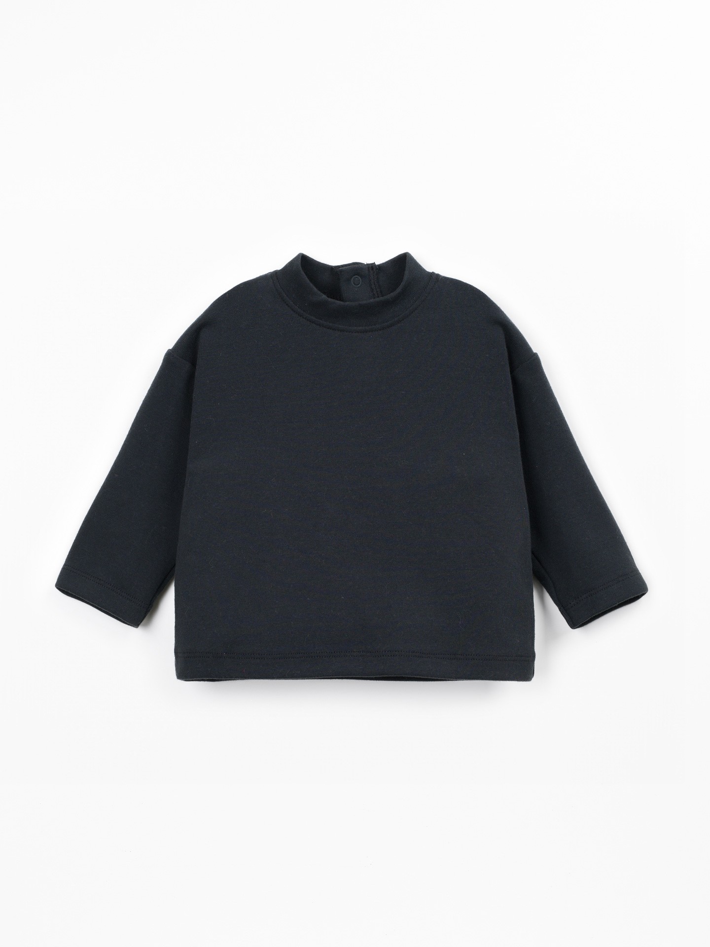 T-shirt en maille avec mélange de fibres naturelles et fibres recyclées