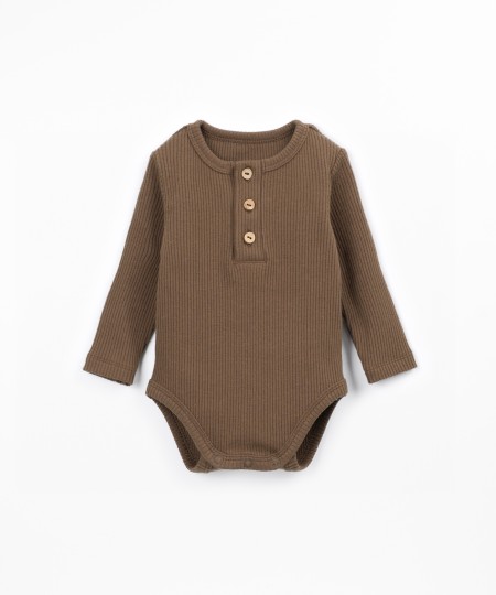 Body in maglia con fibre naturali