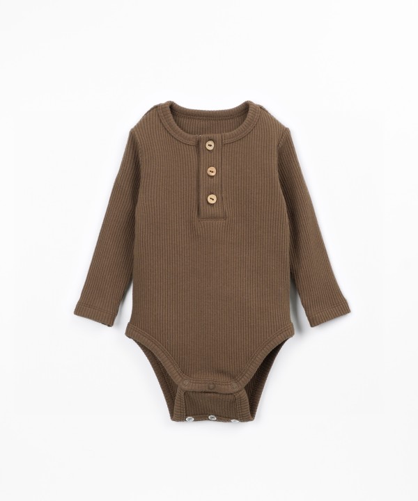 Body en maille avec fibres naturelles