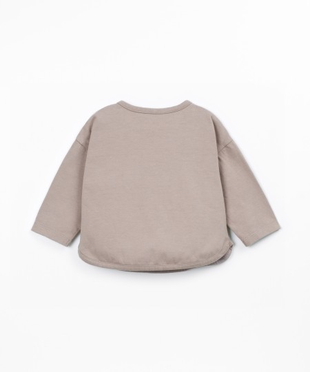 T-shirt en maille en coton et coton recycl?