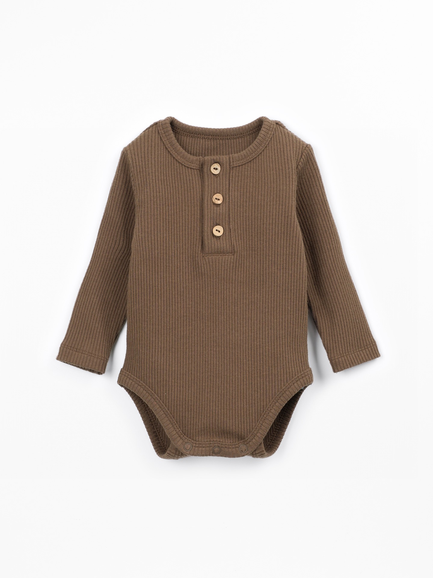 Knit bodysuit with natural fibers