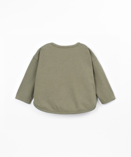 T-shirt en maille en coton et coton recycl?