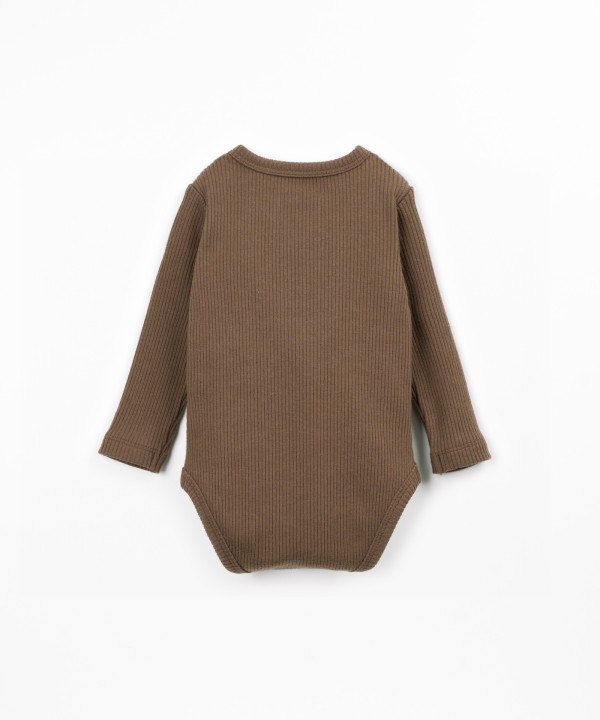 Body en maille avec fibres naturelles