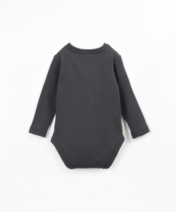 Body en maille avec fibres naturelles