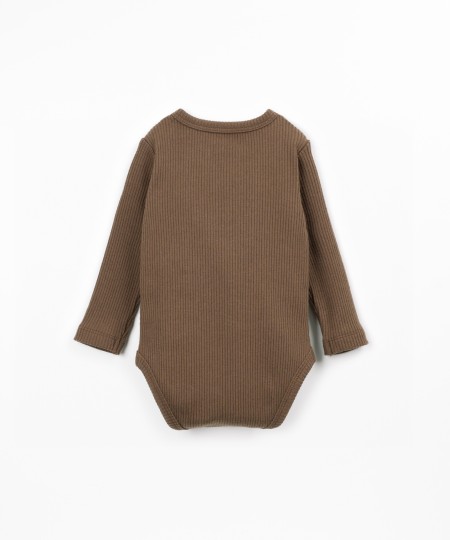 Body en maille avec fibres naturelles