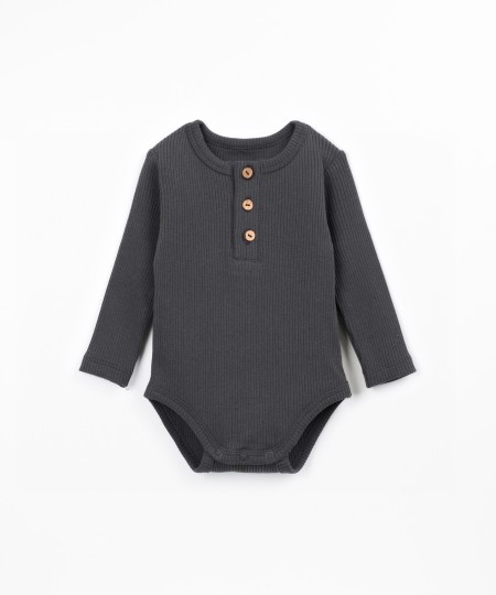 Body en maille avec fibres naturelles