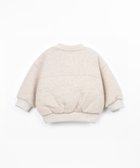 Maglione in maglia con cotone riciclato