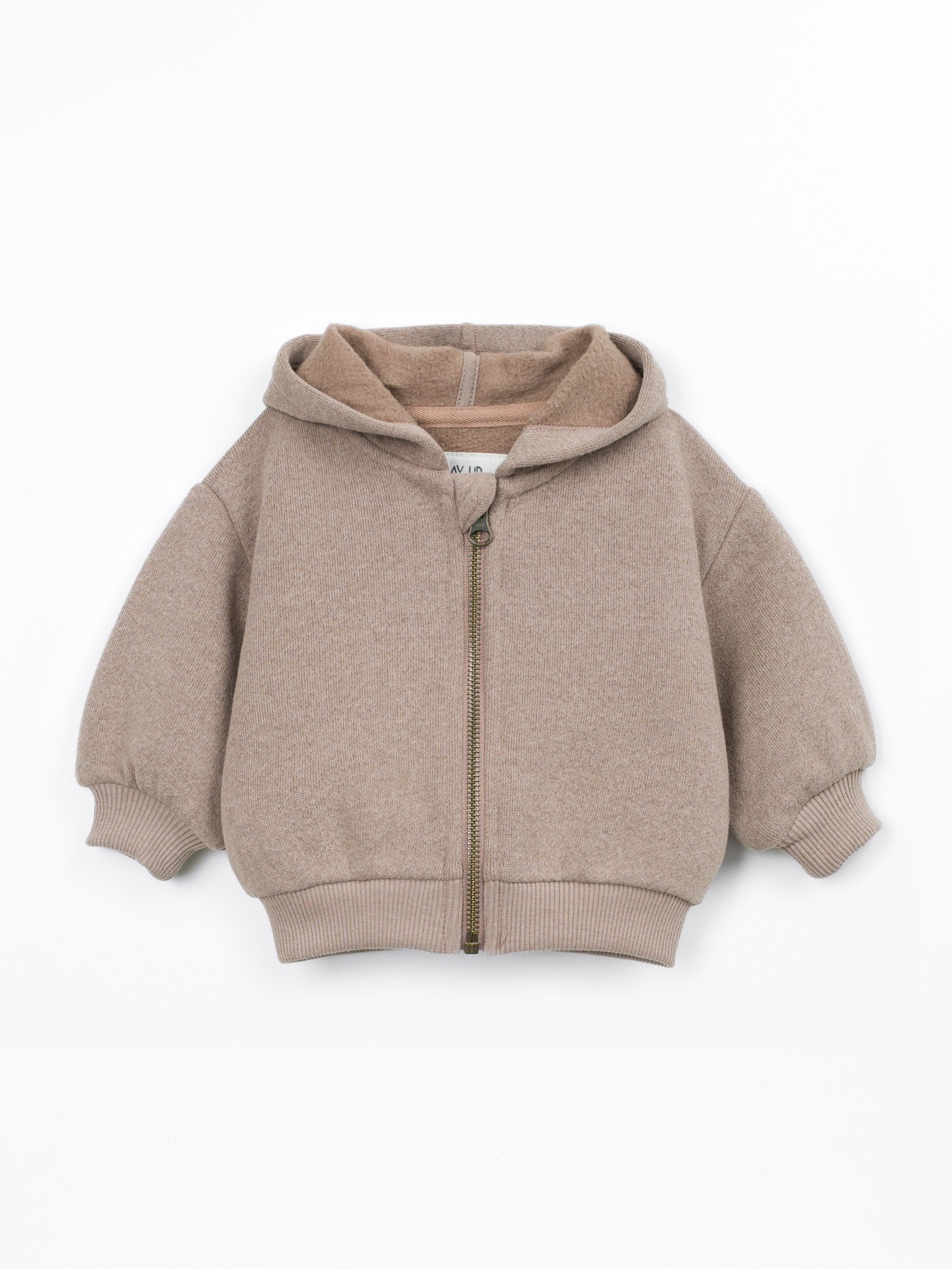 Chaqueta de punto con mezcla de algodón y fibras recicladas