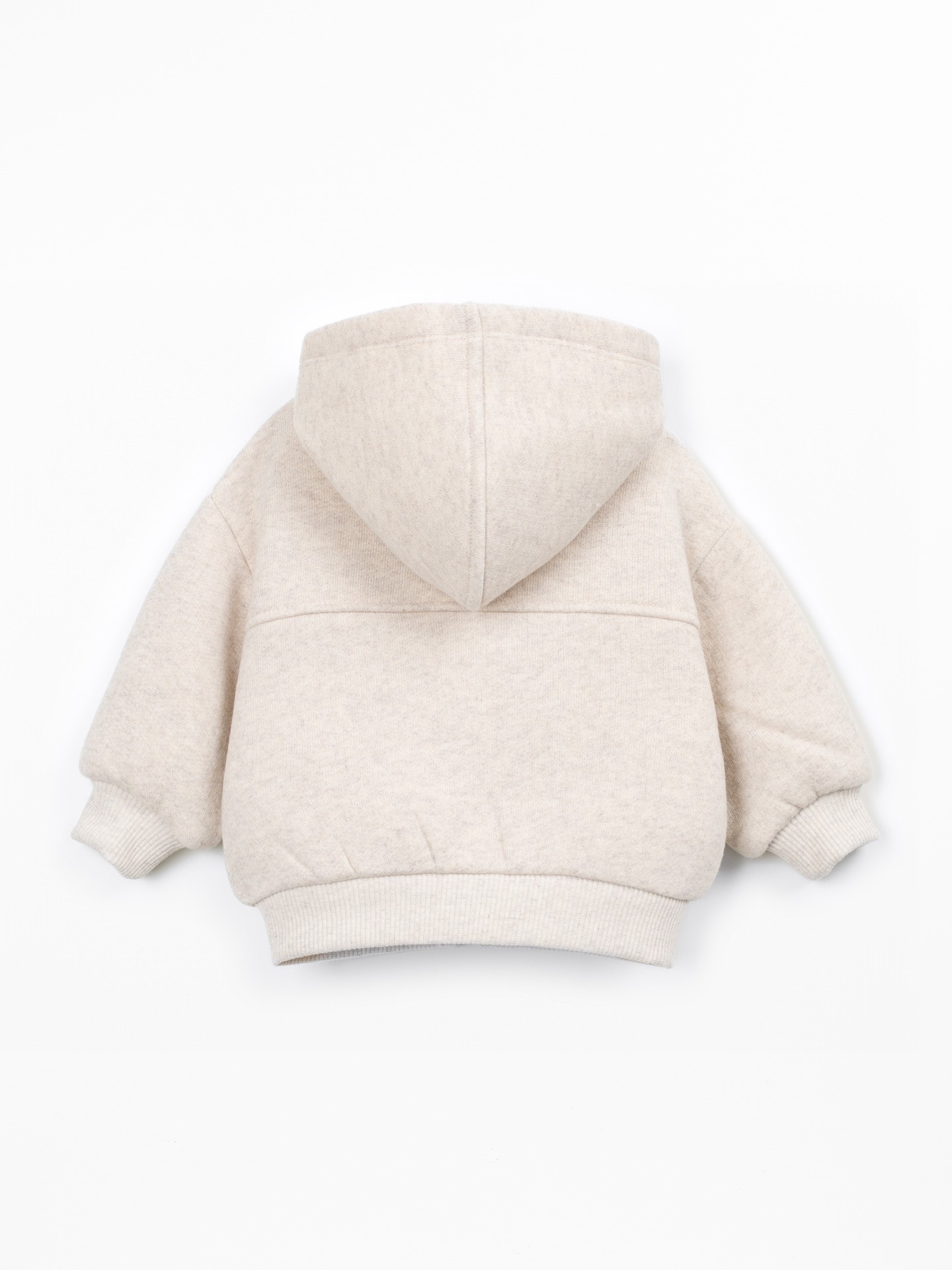 Giacca in maglia con miscela di cotone e fibre riciclate