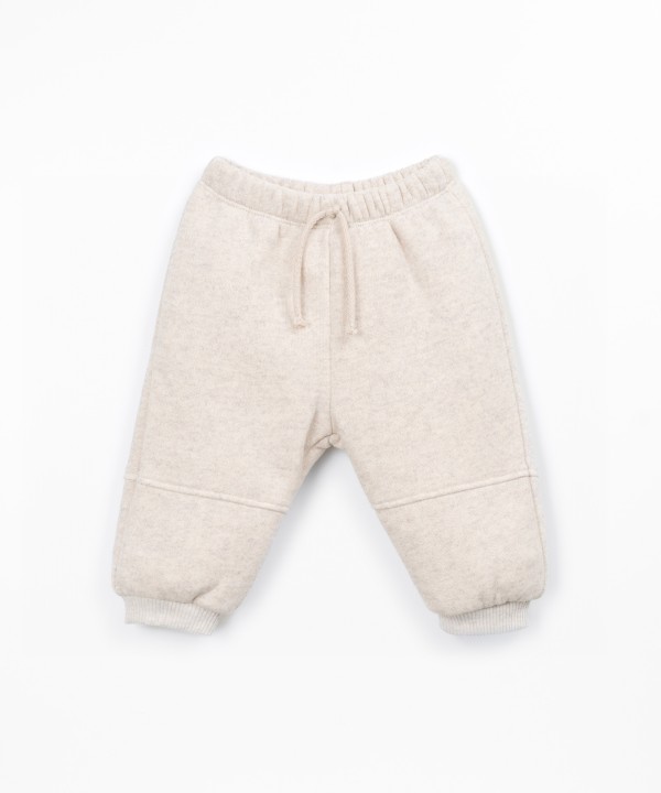 Jersey trousers with recycled cotton