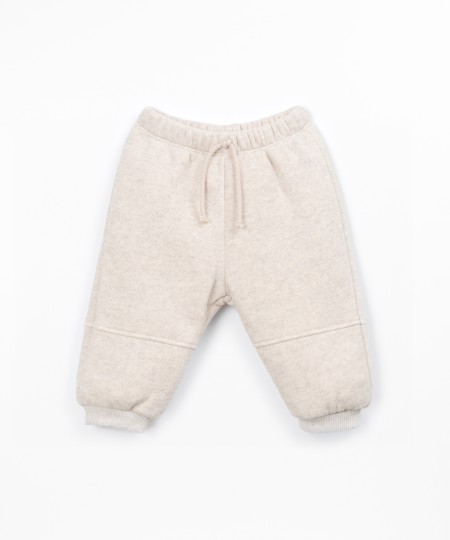 Jersey trousers with recycled cotton