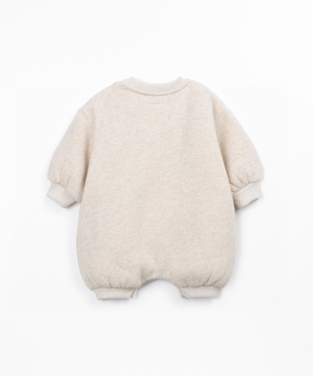 Knit jumpsuit with front design