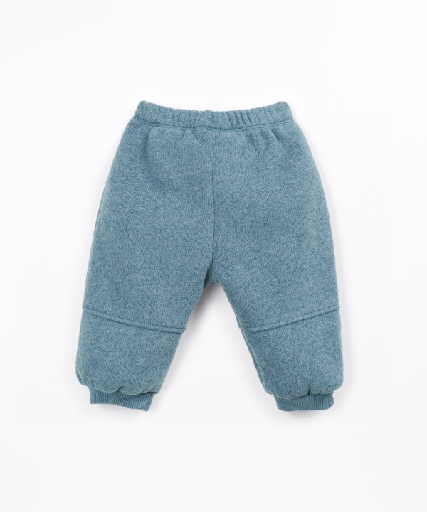 Jersey trousers with recycled cotton