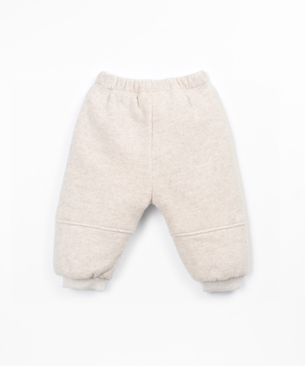 Jersey trousers with recycled cotton