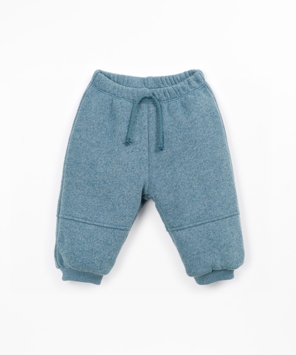 Jersey trousers with recycled cotton