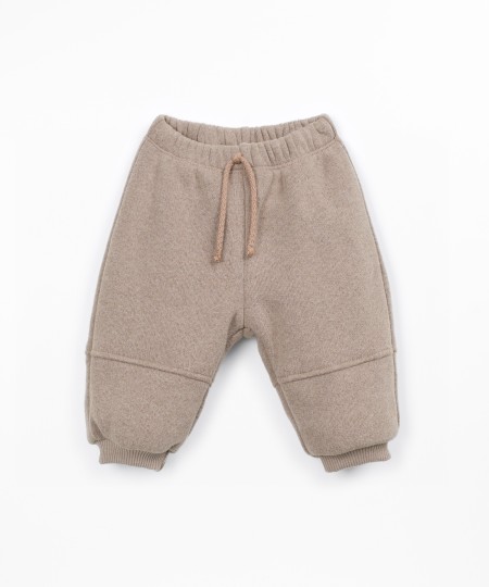 Jersey pants with recycled cotton