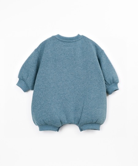 Tuta in maglia con disegno sul davanti