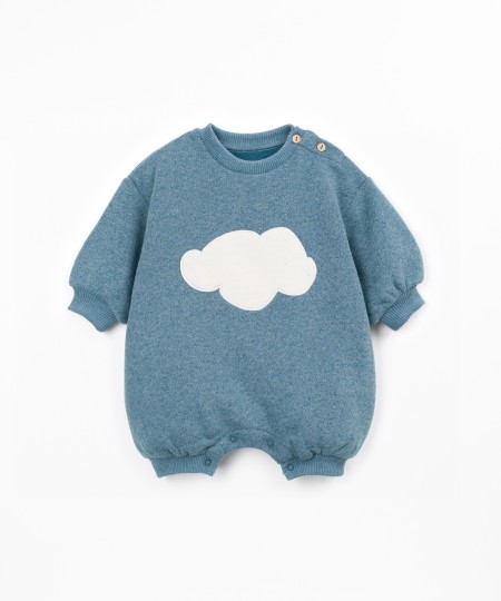 Tuta in maglia con disegno sul davanti