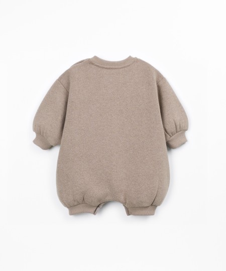 Knit jumpsuit with front design