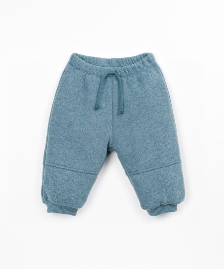 Jersey trousers with recycled cotton