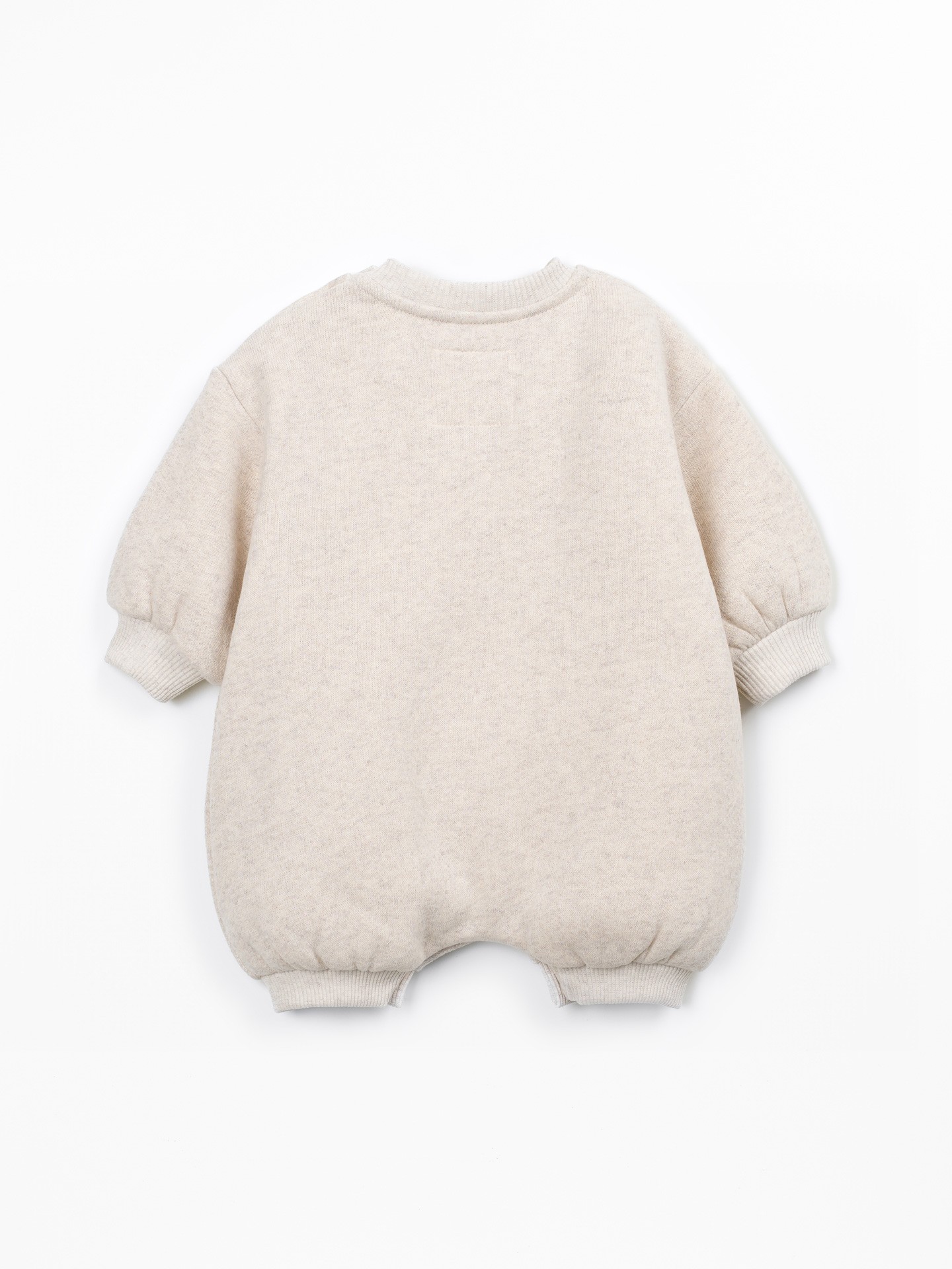 Knit jumpsuit with front design