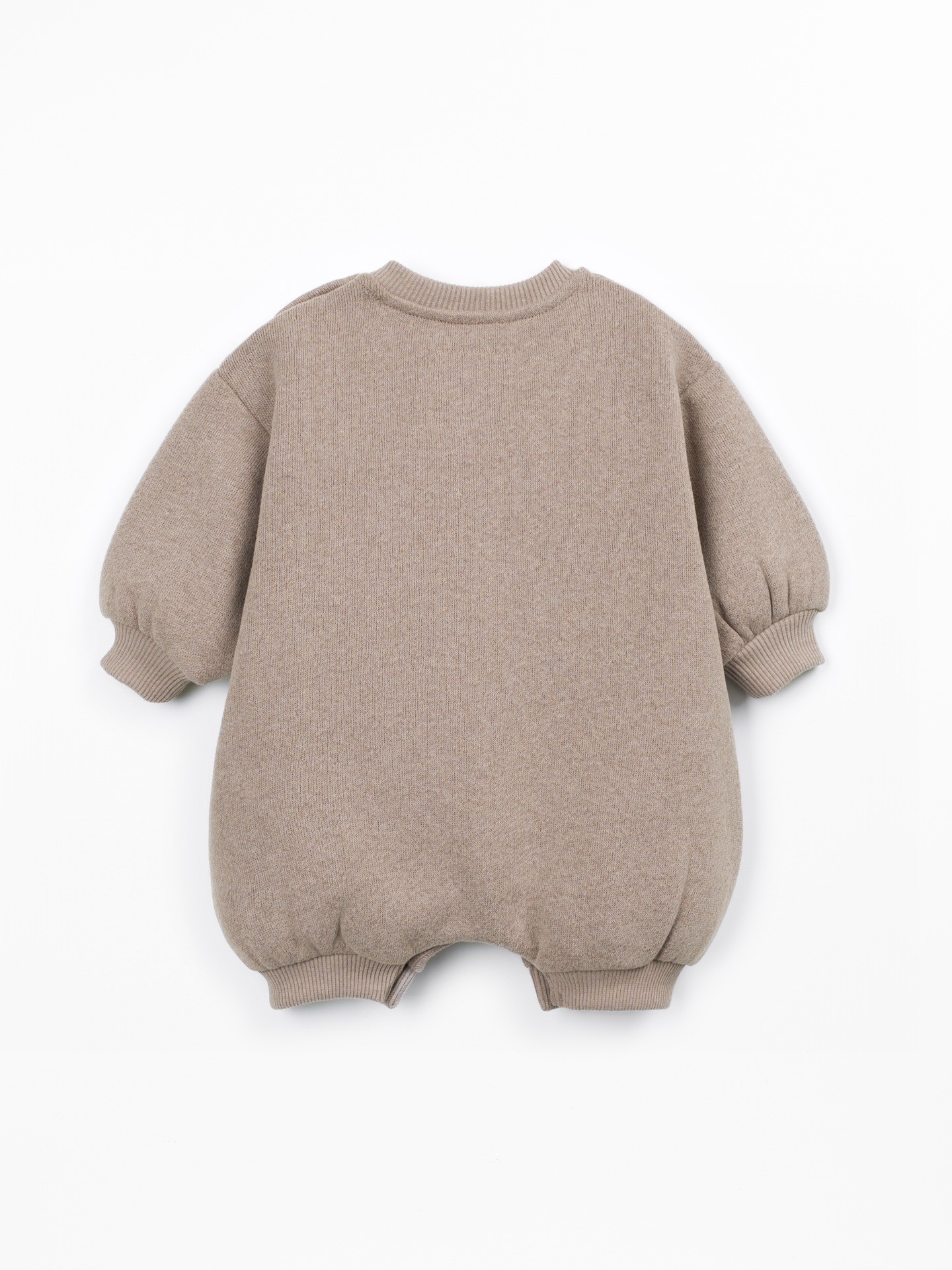 Knit jumpsuit with front design