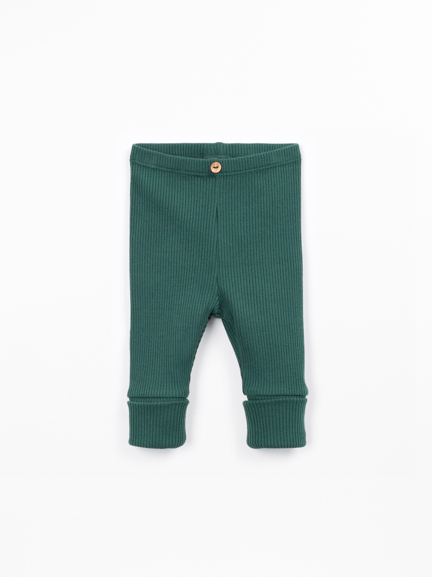 Leggings in maglia a coste con cotone