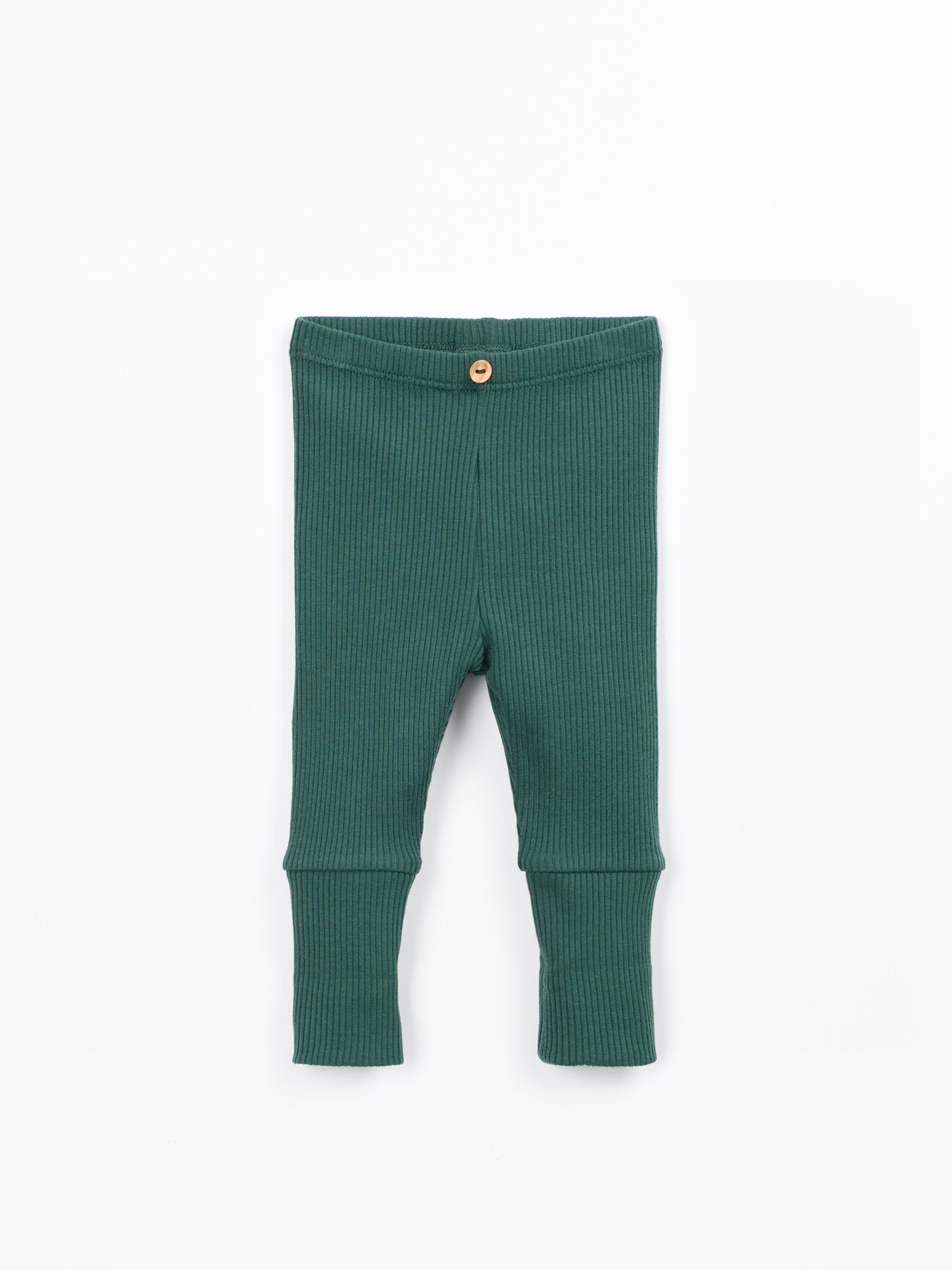Leggings en maille côtelée avec coton