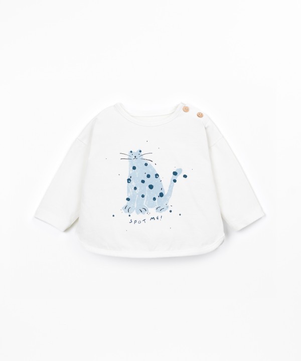 T-shirt con miscela di fibre naturali e fibre riciclate