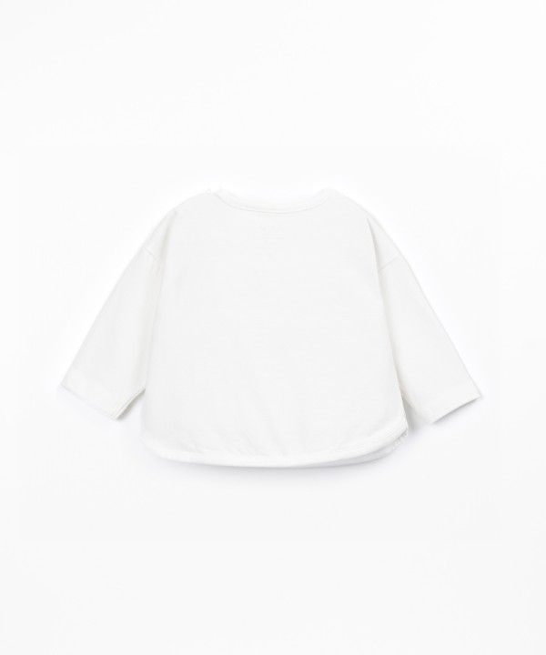 T-shirt con miscela di fibre naturali e fibre riciclate