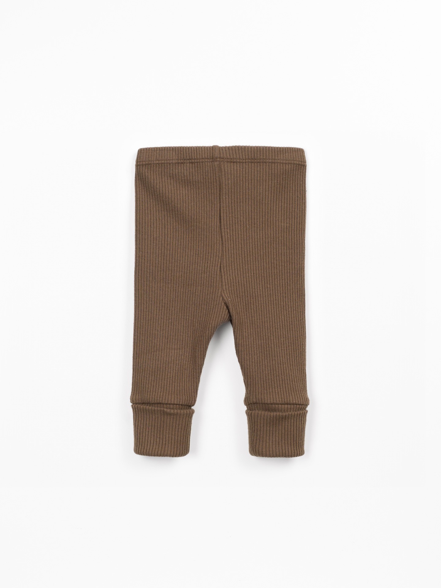 Leggings en maille côtelée avec coton