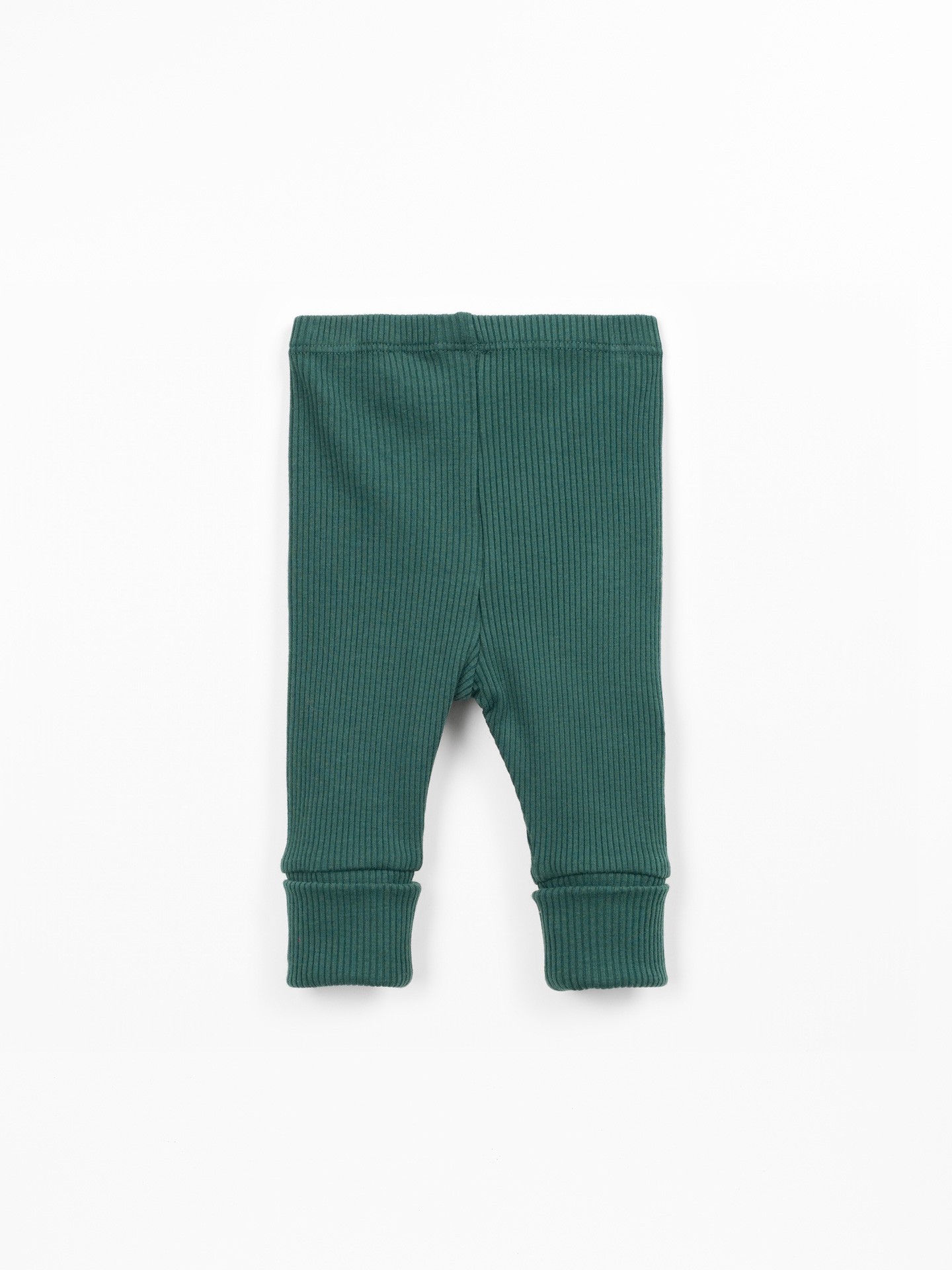 Leggings en maille côtelée avec coton