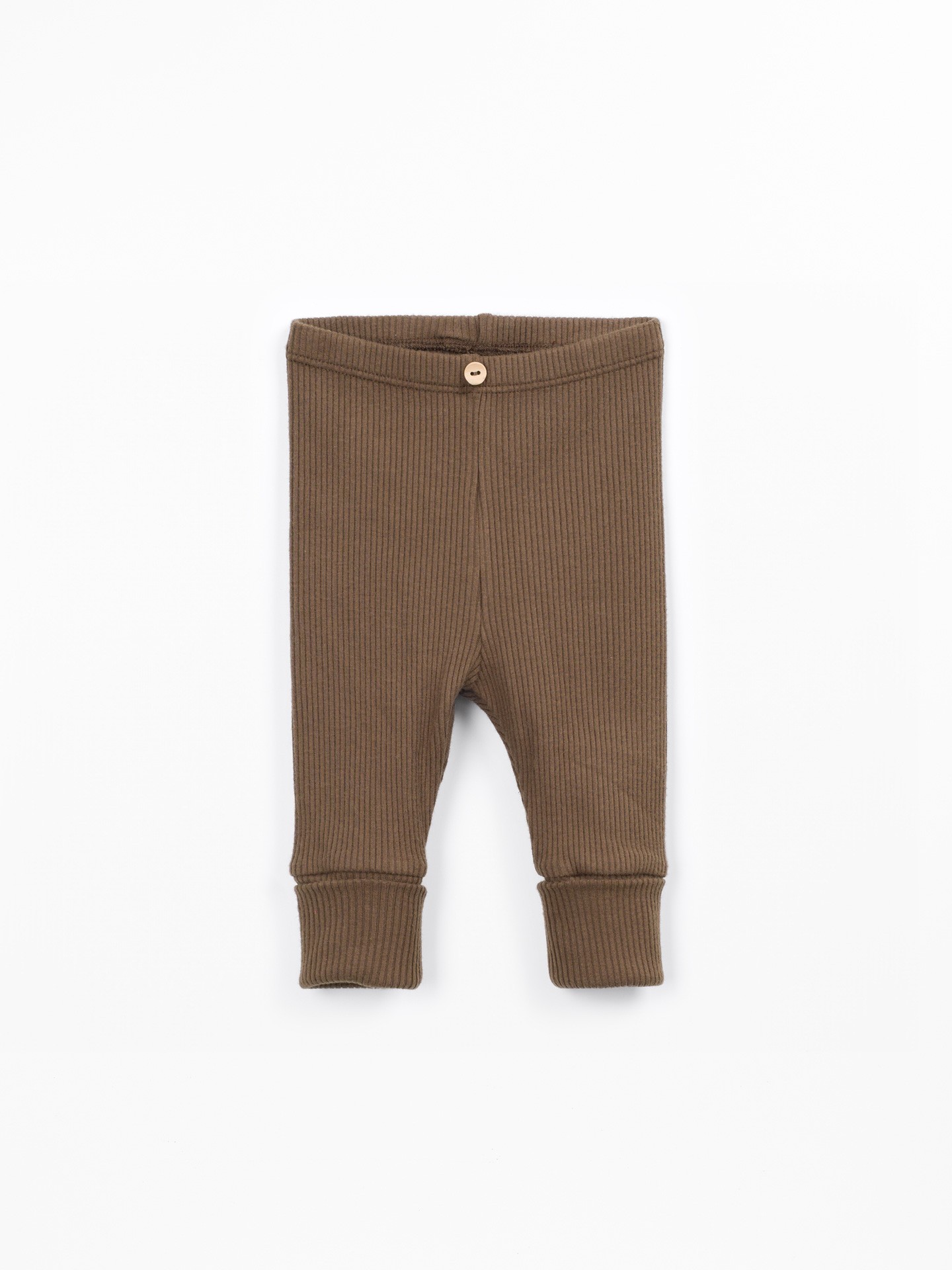 Leggings en maille côtelée avec coton