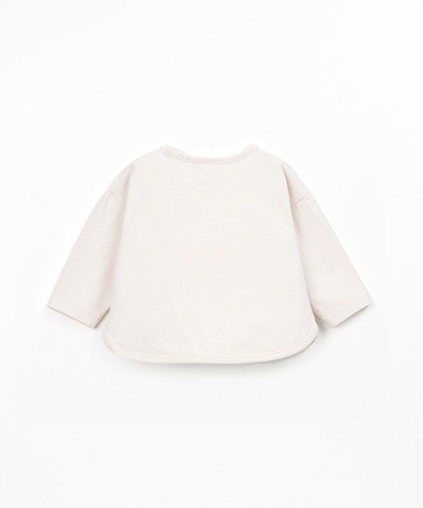 T-shirt con miscela di fibre naturali e fibre riciclate