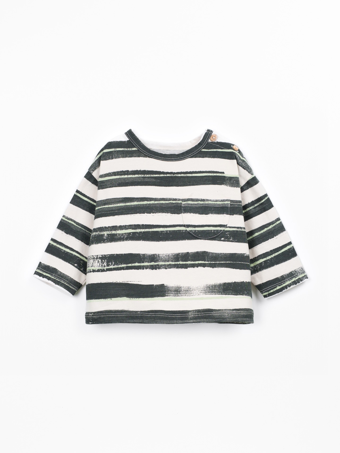 T-shirt con stampa a righe