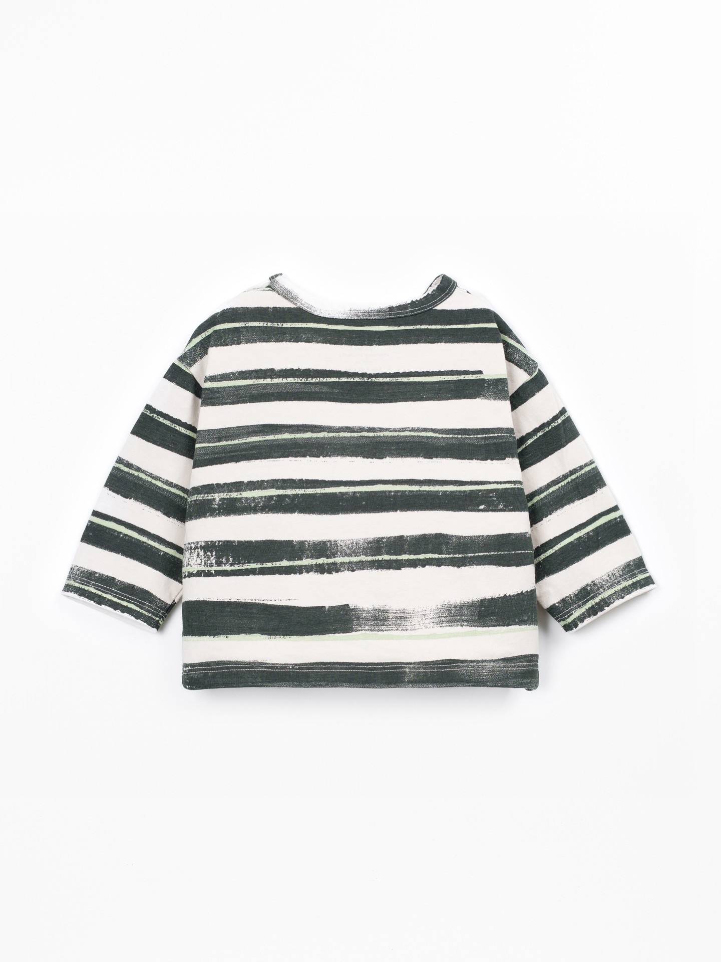 T-shirt con stampa a righe