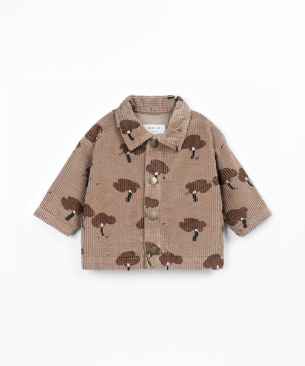 Chemise en velours côtelé en coton