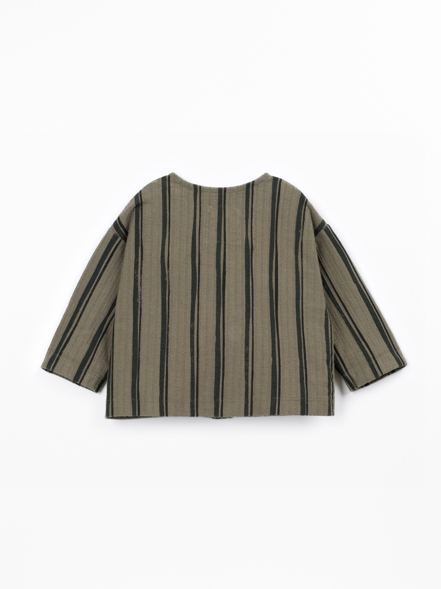 Chemise en maille de coton avec imprimé à rayures