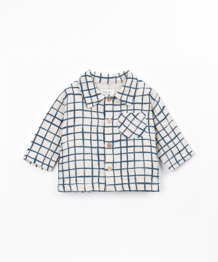 Camicia in tessuto con motivo a quadri