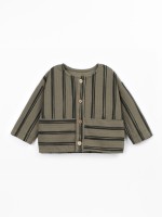 Chemise en maille de coton avec imprim� � rayures