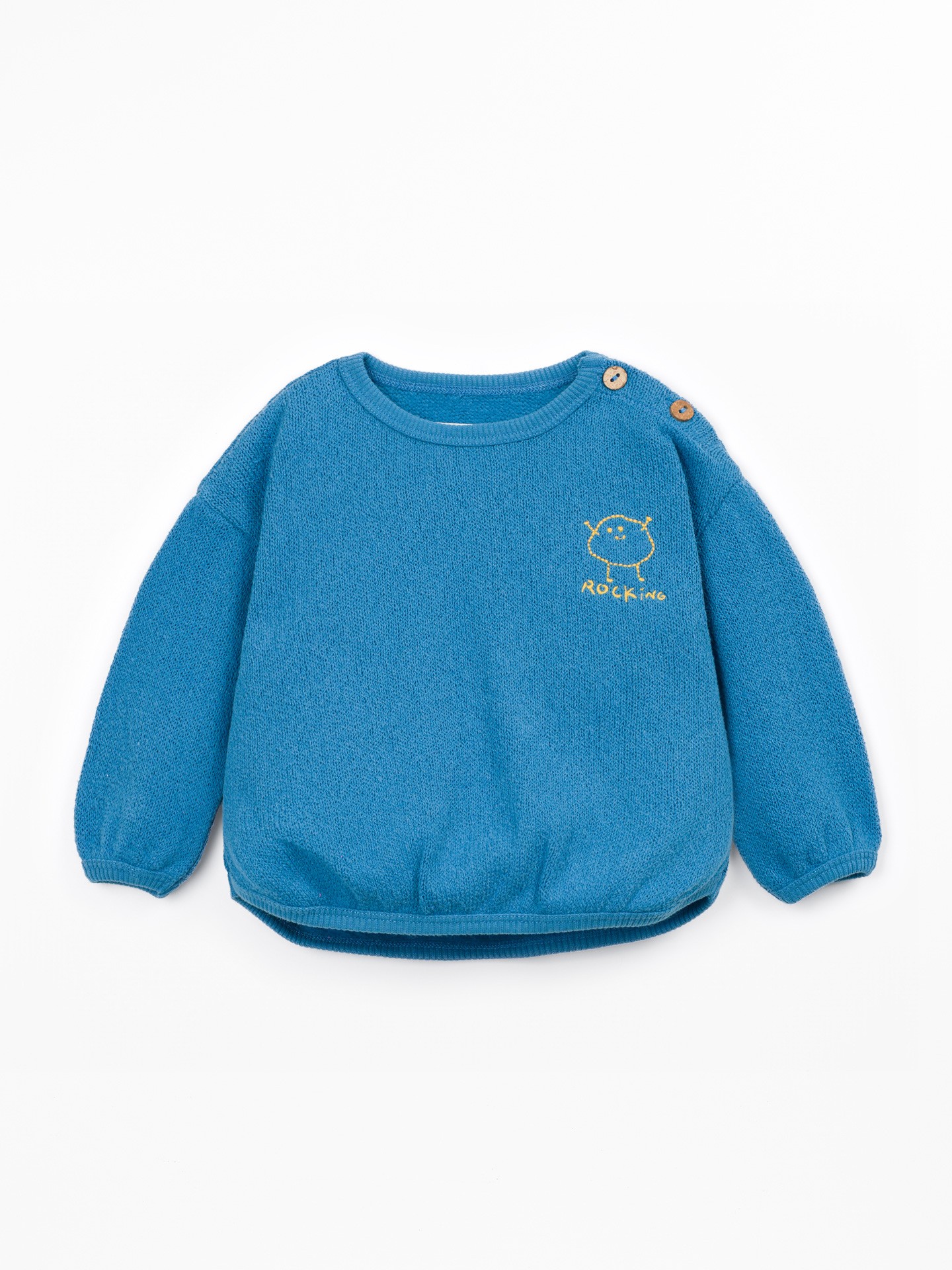 Knit Sweater with Recycled Cotton