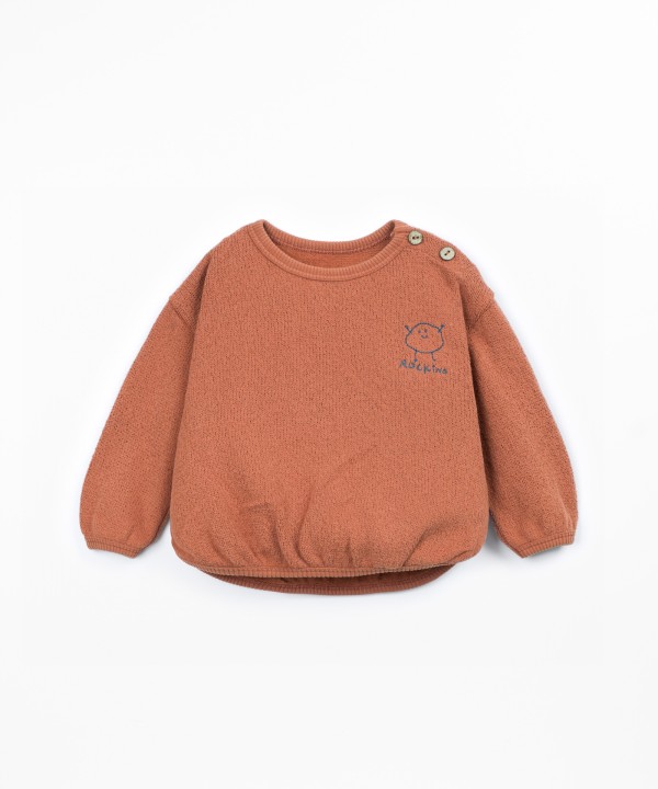 Knit Sweater with Recycled Cotton