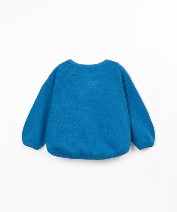 Knit Sweater with Recycled Cotton