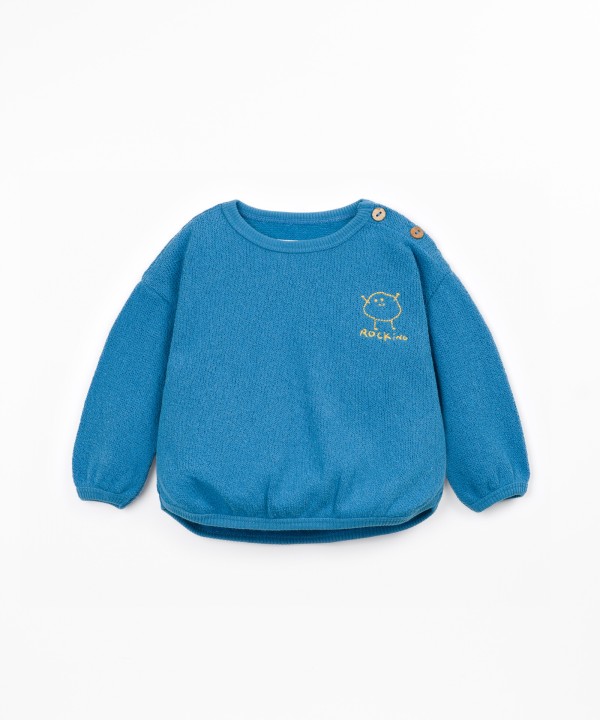 Knit Sweater with Recycled Cotton